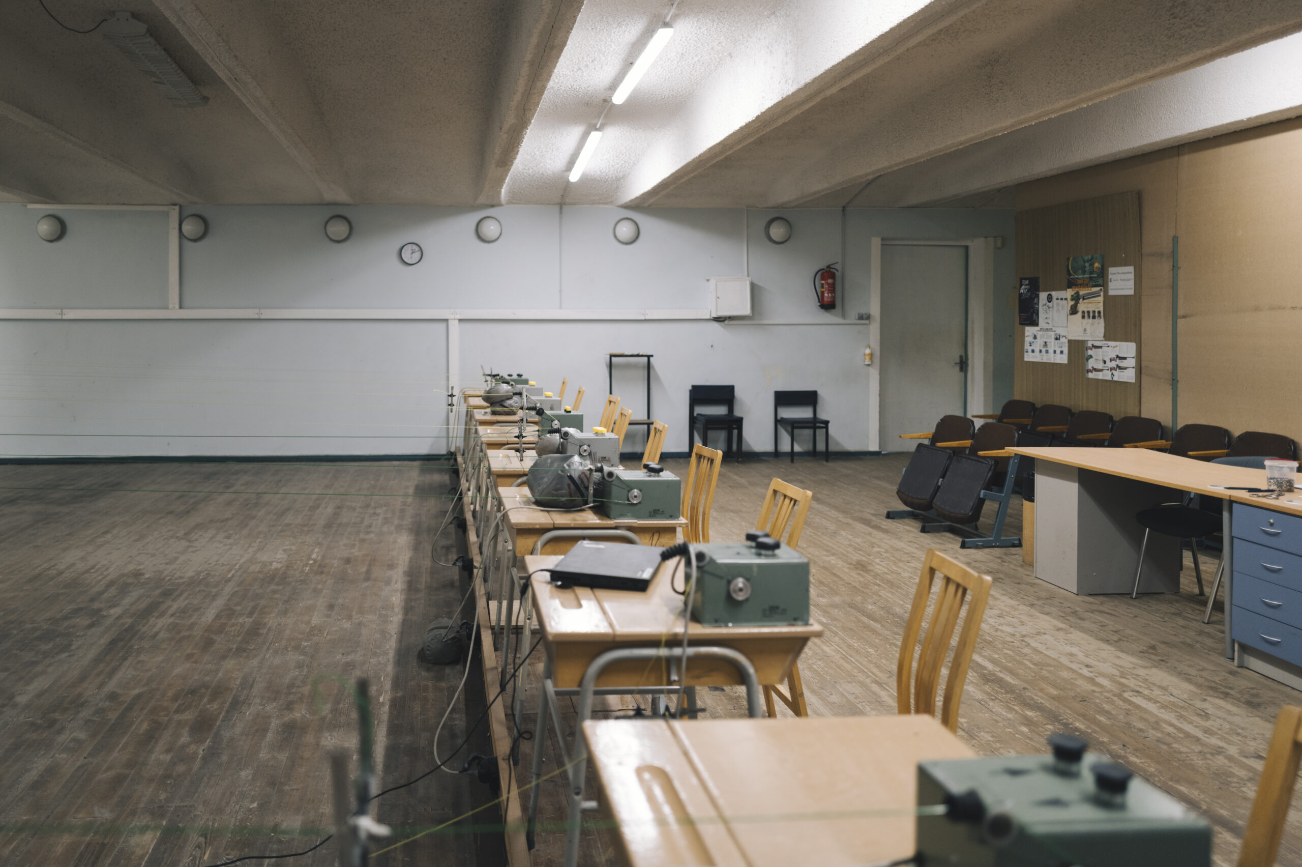 The smaller above-ground shooting range at Metsa 7