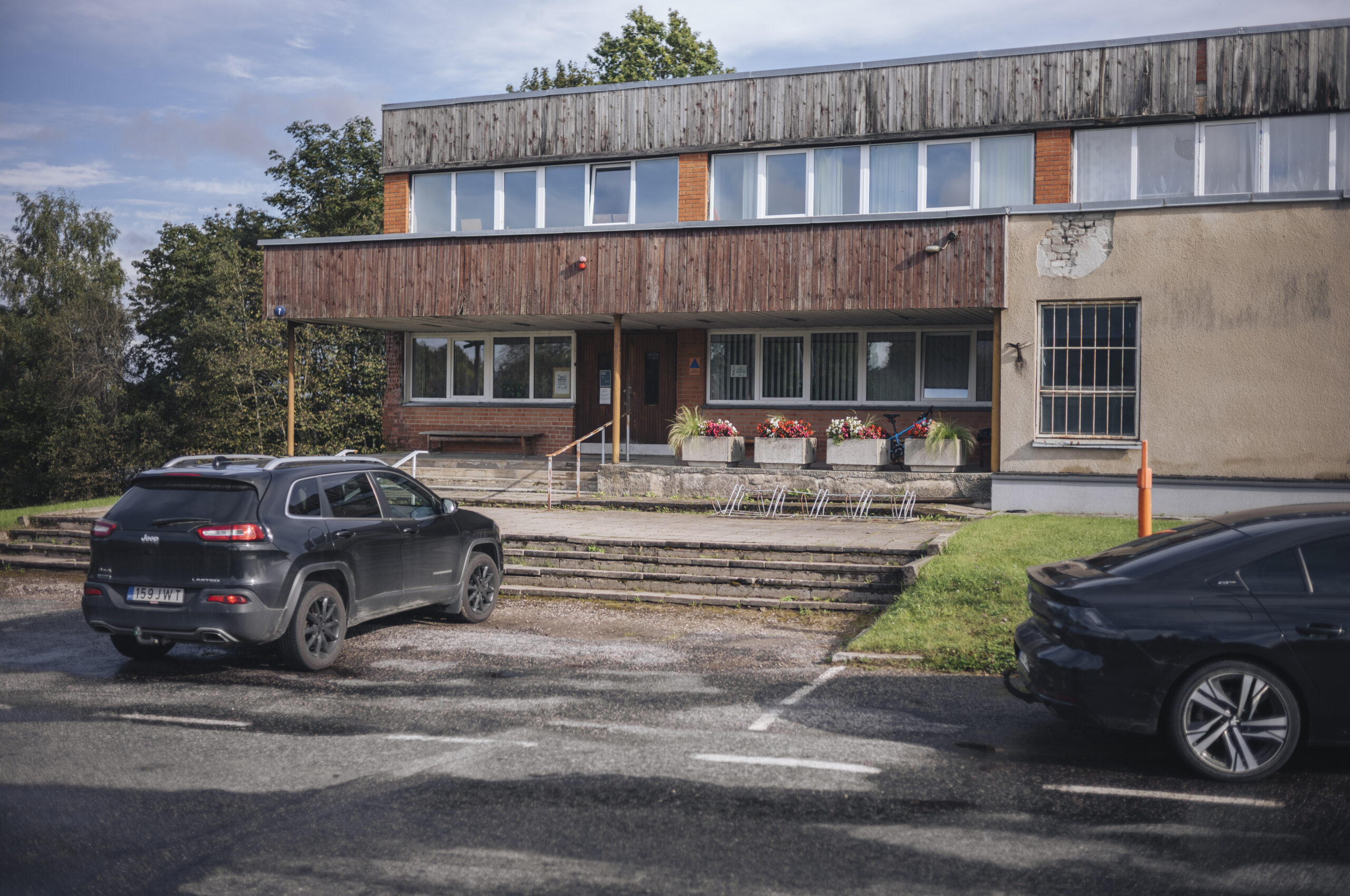 Metsa 7 spordihoone fassaad Põlvas enne rekonstrueerimist